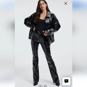 Good Classic Faux Leather Bootcut Pants, brand new no tags, size 4